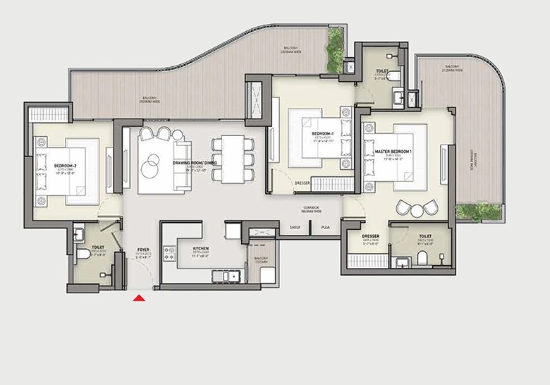 3BHK